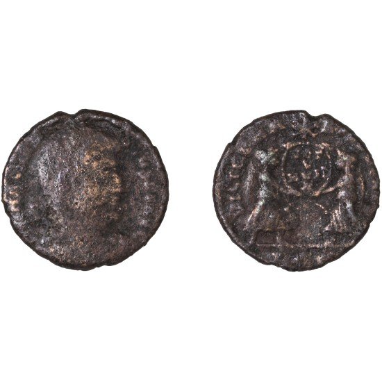 Moneda Imperio Romano Maiorina Magnencio 352 d.C.