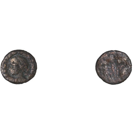 Moneda Imperio Romano Centenional Constantino II después de 336 d.C.
