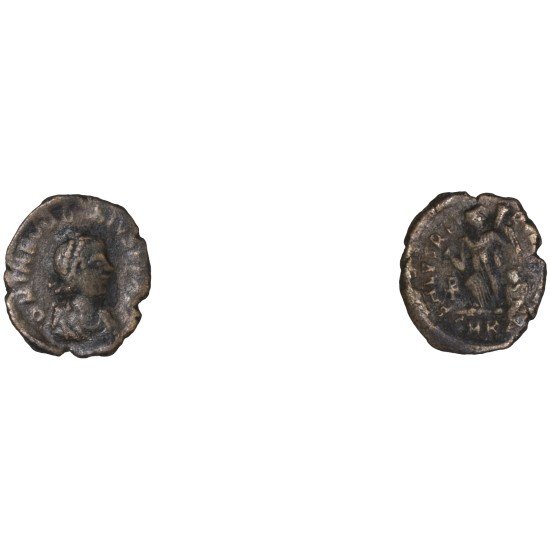 Moneda Imperio Romano Nummus Teodosio I 388-395 d.C.