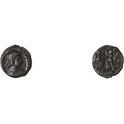 Moneda Imperio Romano ¼ de maiorina Valentiniano II 383-387 d.C.