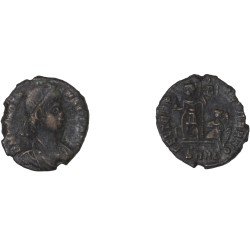 Moneda Imperio Romano ¼ de maiorina Constante 348-349 d.C.