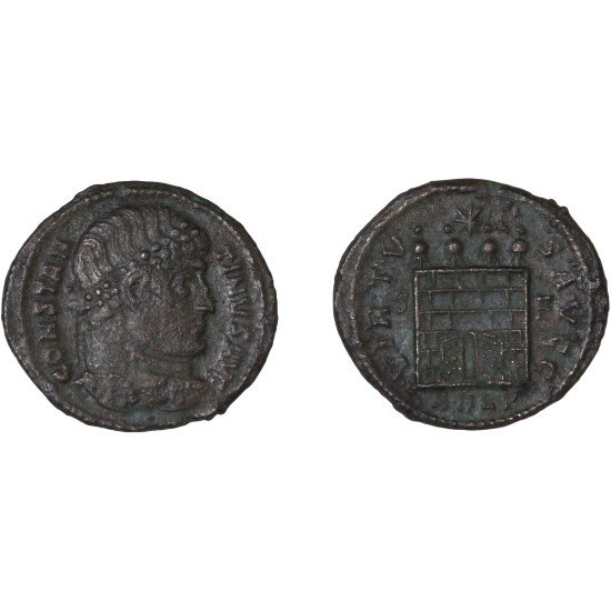 Moneda Imperio Romano Centenional Constantino I 327 d.C.