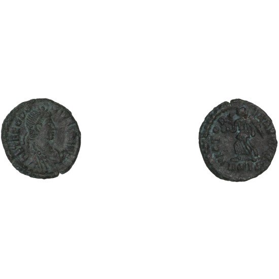Moneda Imperio Romano ¼ de maiorina Teodosio I 384-387 d.C.