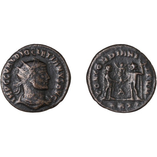 Moneda Imperio Romano Antoniniano Diocleciano 293-294 d.C.