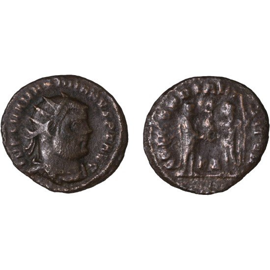 Moneda Imperio Romano Radiado post Reforma Maximiano 295-299 d.C. Moneda Imperio Romano Radiado post Reforma Maximiano 295-299 d.C.