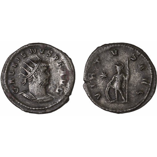 Moneda Imperio Romano Antoniniano Galieno 266-267 d.C.