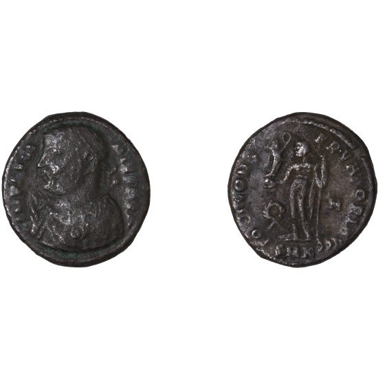 Moneda Imperio Romano Follis Licinio I 317-318 d.C.