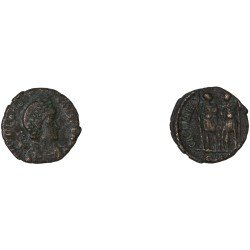 Moneda Imperio Romano Centenional Teodosio II 408-415 d.C. Moneda Imperio Romano Centenional Teodosio II 408-415 d.C.