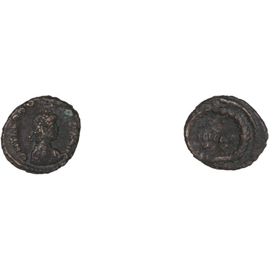 Moneda Imperio Romano ¼ de maiorina Teodosio I 383-388 d.C.