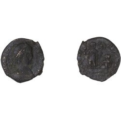 Moneda Imperio Romano ¼ de maiorina Constancio II 348-349 d.C.