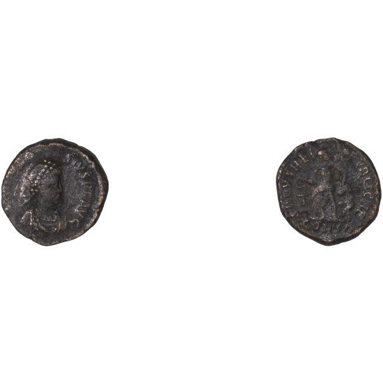 Moneda Imperio Romano Nummus Teodosio I 388-395 d.C.