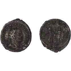 Moneda Imperio Romano Antoniniano Galieno 255-256 d.C.