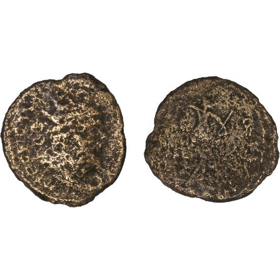 Moneda Imperio Romano Doble sestercio imitativo Póstumo después de 262 d.C.