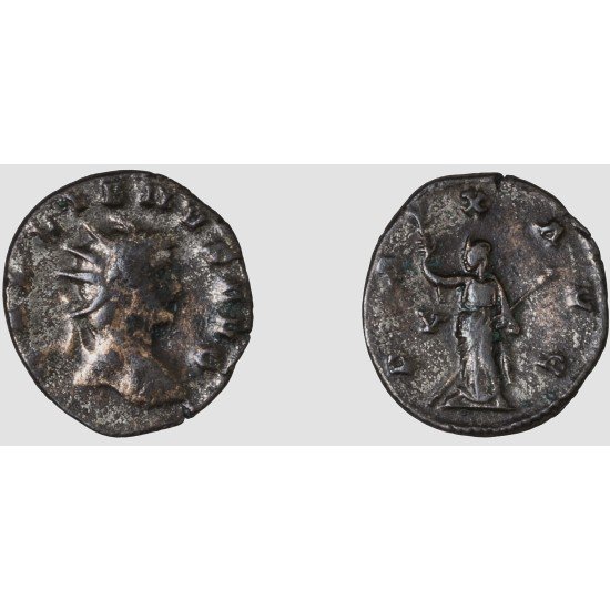 Moneda Imperio Romano Antoniniano Galieno 261-262 d.C.