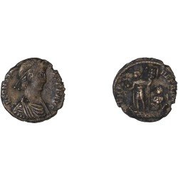Moneda Imperio Romano ¼ de maiorina Constancio II 348-349 d.C.
