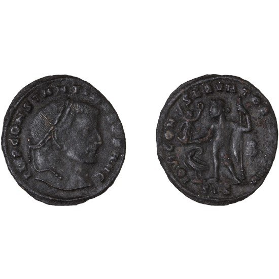 Moneda Imperio Romano Follis Constantino I 313-315 d.C.