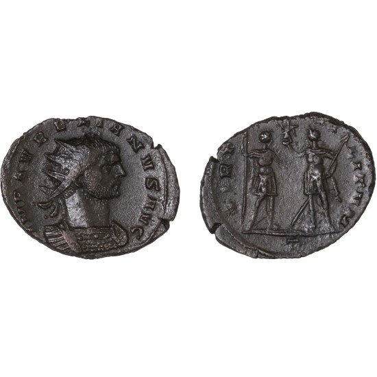 Moneda Imperio Romano Antoniniano Aureliano 272 d.C.