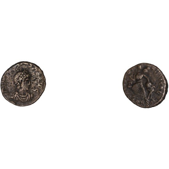 Moneda Imperio Romano Nummus Teodosio I 388-395 d.C.