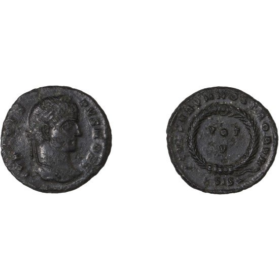Moneda Imperio Romano Centenional Crispo 320-321 d.C.
