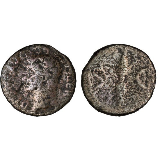 Moneda Imperio Romano As Divo Augusto 34-37 d.C.