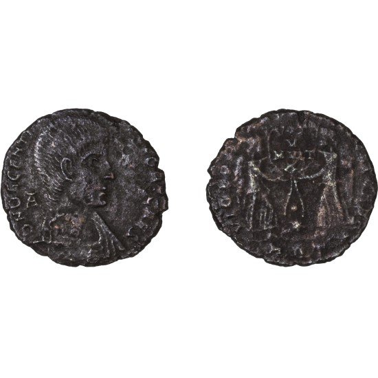 Moneda Imperio Romano Maiorina Decencio 351-352 d.C.