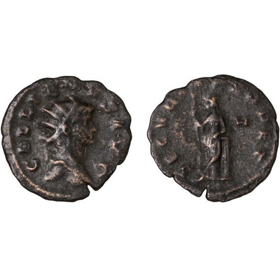 Moneda Imperio Romano Antoniniano Galieno 265-267 d.C.