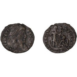 Moneda Imperio Romano ¼ de maiorina Constante 348-349 d.C.