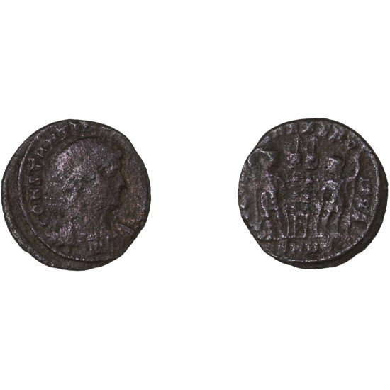 Moneda Imperio Romano Centenional Constantino II 330-335 d.C.