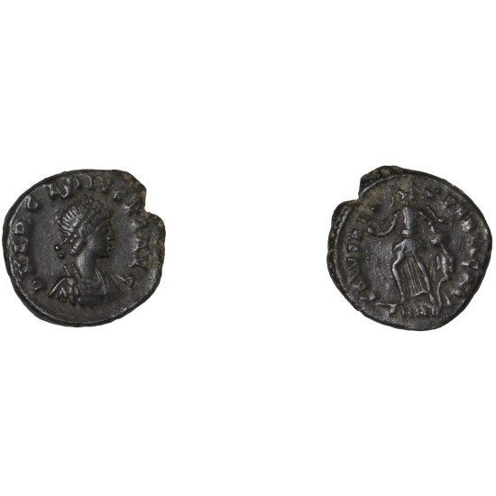 Moneda Imperio Romano Nummus Arcadio 388-395 d.C.