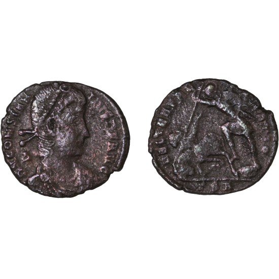 Moneda Imperio Romano Maiorina Constancio II 352-353 d.C.