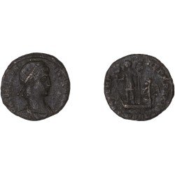 Moneda Imperio Romano ¼ de maiorina Constancio II 348-349 d.C.