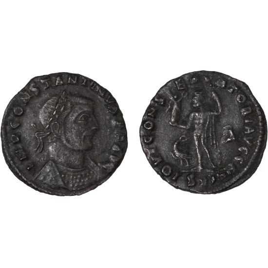 Moneda Imperio Romano Follis Constantino I 313 d.C.