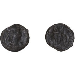 Moneda Imperio Romano ¼ de maiorina Constancio II 348-349 d.C.