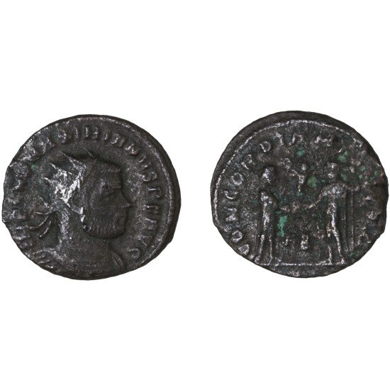 Moneda Imperio Romano Radiado post reforma Maximiano 295-299 d.C.