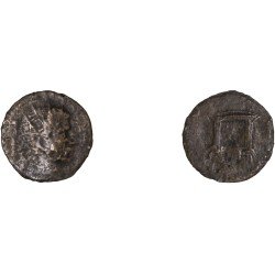 Moneda Imperio Romano Antoniniano  imitativo Claudio II después de 270 d.C.