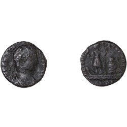 Moneda Imperio Romano ¼ de maiorina Constante 348-349 d.C.