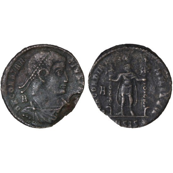Moneda Imperio Romano Maiorina Constancio II 350 d.C.