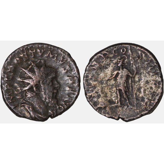 Moneda Imperio Romano Antoniniano Póstumo 262 d.C.