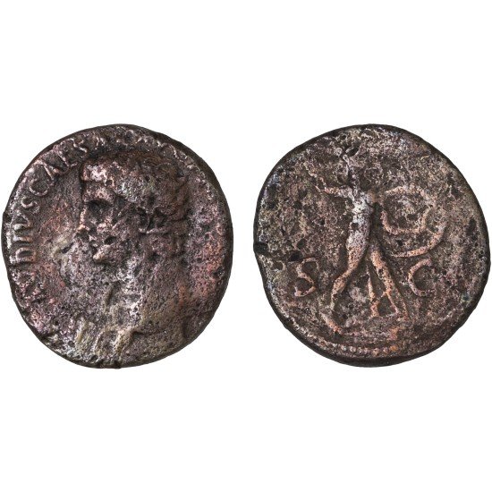 Moneda Imperio Romano As Claudio I 41-42 d.C.