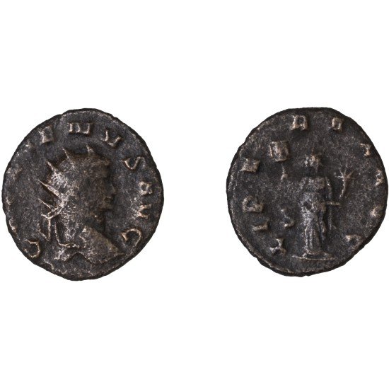Moneda Imperio Romano Antoniniano Galieno 262-263 d.C.