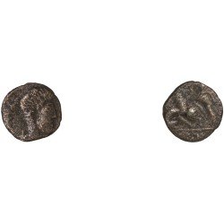 Moneda Imperio Romano Maiorina imitativa Constancio Galo después de 354 d.C.