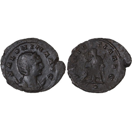 Moneda Imperio Romano Antoniniano Salonina 266-267 d.C.