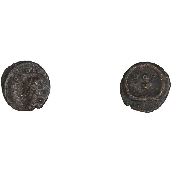 Moneda Imperio Romano ¼ de maiorina Arcadio 383-384 d.C.