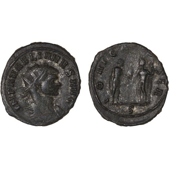 Moneda Imperio Romano Antoniniano Aureliano 272 d.C.