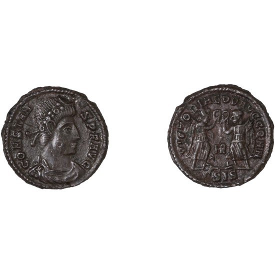 Moneda Imperio Romano Centenional Constante 345-346 d.C.