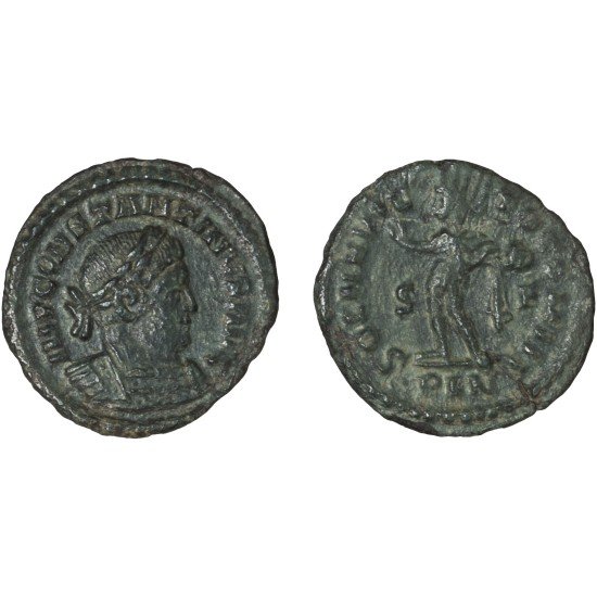 Moneda Imperio Romano Follis Constantino I 313-314 d.C.