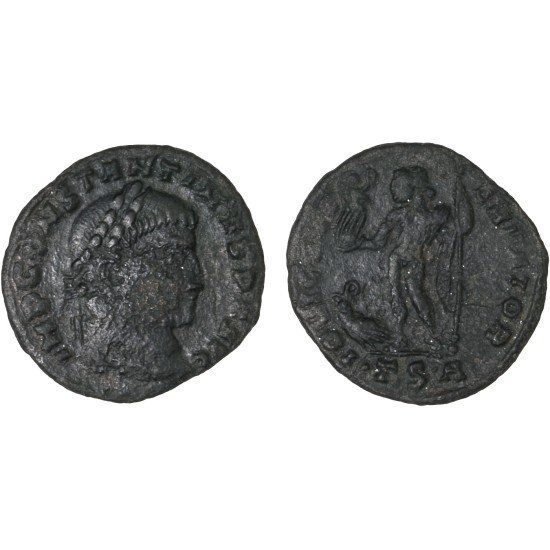 Moneda Imperio Romano Follis Constantino I 317-318 d.C.
