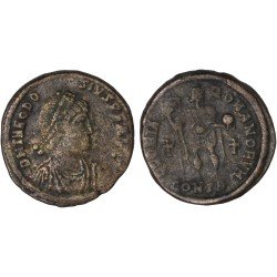 Moneda Imperio Romano  Decargiro Teodosio I 393-395 d.C.