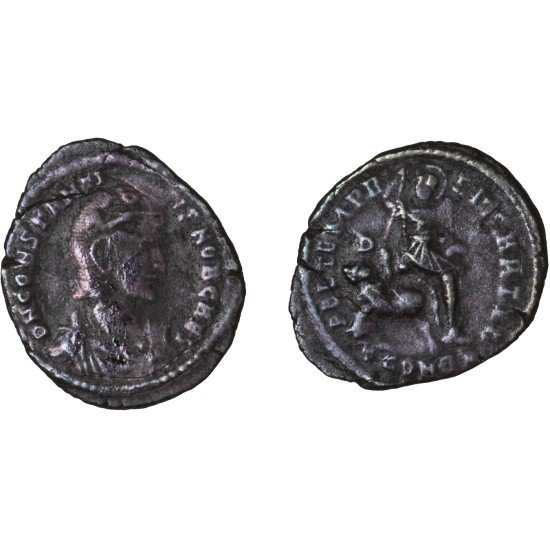 Moneda Imperio Romano Maiorina Constancio Galo 353-354 d.C.