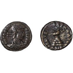 Moneda Imperio Romano ¼ de maiorina Constante 348-349 d.C.